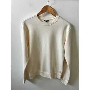 Allbirds R&R crewneck sweatshirt size small natural white hemp blend